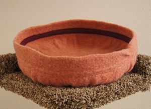 Felted cat bed by Sarah Philips