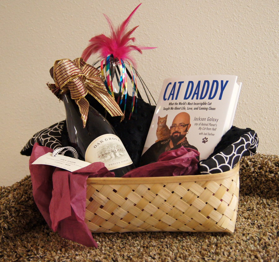 Wine & chocolate gift basket